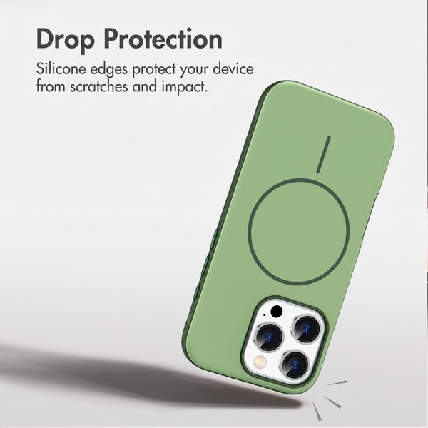 imoshion Colour Back Cover with Thin MagSafe Ring Apple iPhone 16 Pro - Dark Green