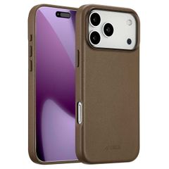 Accezz Leather Back Cover with MagSafe Apple iPhone 17 Pro Max - Coffee Brown