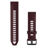 Garmin QuickFit® Siliconen bandje  - Garmin QuickFit® 20 mm aansluiting - Dark Cherry / Dust Rose
