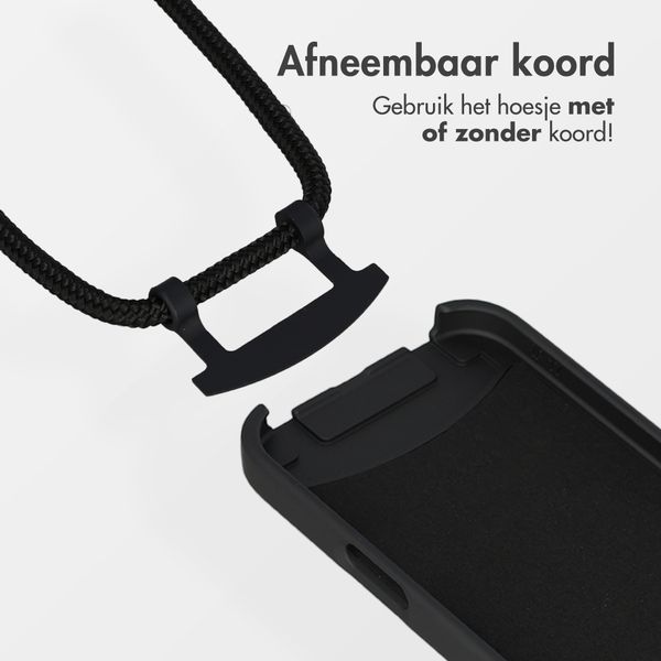 imoshion Color Backcover met afneembaar koord met MagSafe Apple iPhone 17 Pro Max - Zwart
