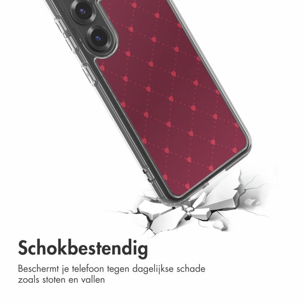 imoshion Design hoesje Samsung Galaxy S25 - Crush Check Coral Dust