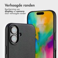 Accezz Leather Bookcase 2-in-1 met MagSafe Apple iPhone 16 - Onyx Black