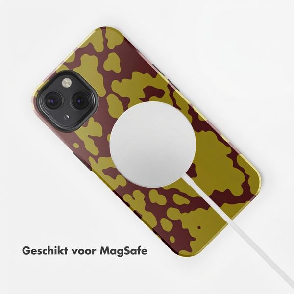 Selencia Vivid Backcover met MagSafe Apple iPhone 13 - Moo'd Olive Dust