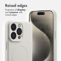 imoshion Colour Back Cover with MagSafe Apple iPhone 15 Pro Max - Beige