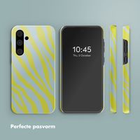 Selencia Vivid Tough Backcover Samsung Galaxy A55 - Zebra Winter Sky Titanium Yellow