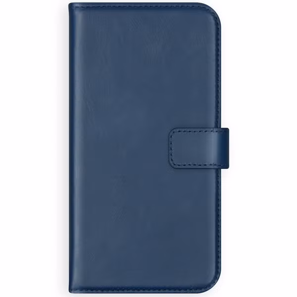 Selencia Echt Lederen Bookcase Samsung Galaxy S10 Lite - Blauw