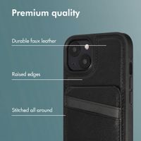 imoshion Back Cover with Card Holder and Stand Apple iPhone 13 - Black