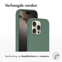 Accezz Liquid Silicone Backcover met MagSafe iPhone 16 Pro Max - Donkergroen