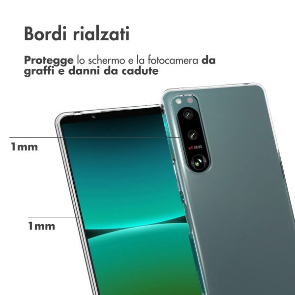 Accezz Clear Backcover Sony Xperia 5 IV - Transparant
