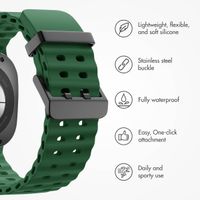 imoshion Ocean Silicone Band Samsung Galaxy Watch Ultra 2 (2026) / Ultra (2024/2025) - Dark Green