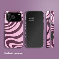 Selencia Vivid Backcover Apple iPhone 18 Pro - Wavy Swirl Pink Plum