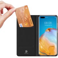 Dux Ducis Slim Softcase Bookcase Huawei P40 Pro - Zwart