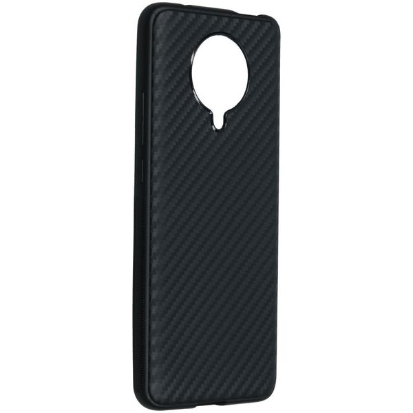 Carbon Softcase Backcover Xiaomi Poco F2 Pro - Zwart