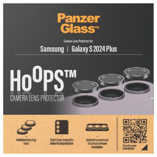 PanzerGlass Camera Protector Hoop Optic Rings Samsung Galaxy S24 Plus - Black