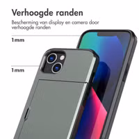 imoshion Backcover met pasjeshouder Apple iPhone 13 - Donkergroen