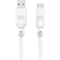 Just Green USB-C naar USB kabel - Recyclebaar - 3A - 1.2 meter - Wit