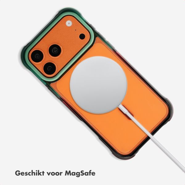 Selencia Gradient Backcover met MagSafe Apple iPhone 17 Pro Max - Groen / Bruin