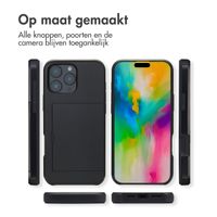 imoshion Backcover met pasjeshouder Apple iPhone 16 Pro Max - Zwart