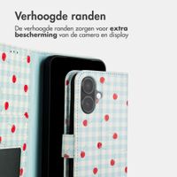 imoshion Design Bookcase Apple iPhone 16 - Cherry Check