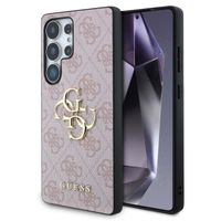 Guess 4G Metal Logo Backcover Samsung Galaxy S25 Ultra - Roze