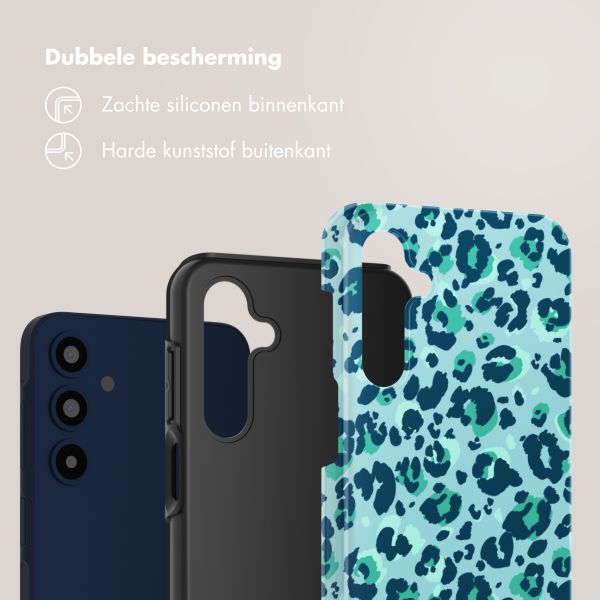 Selencia Vivid Tough Backcover Samsung Galaxy A16 - Wild Spots Light Blue