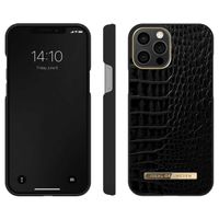 iDeal of Sweden Atelier Backcover iPhone 12 Pro Max - Neo Noir Croco