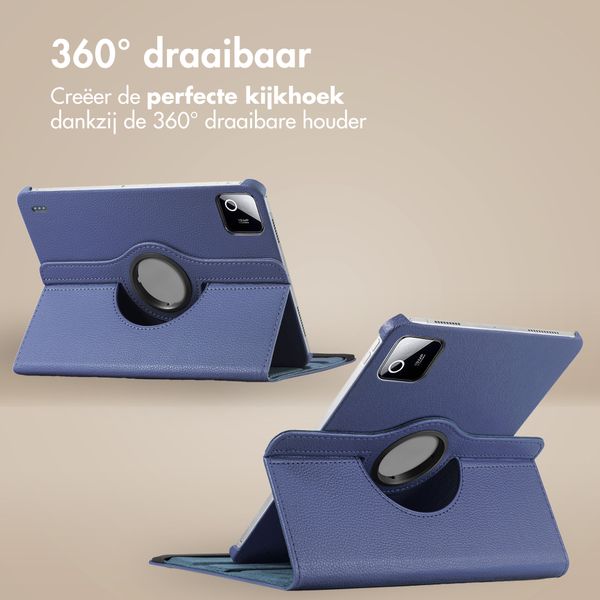 imoshion 360° draaibare Bookcase Xiaomi Pad 8 / 8 Pro - Donkerblauw