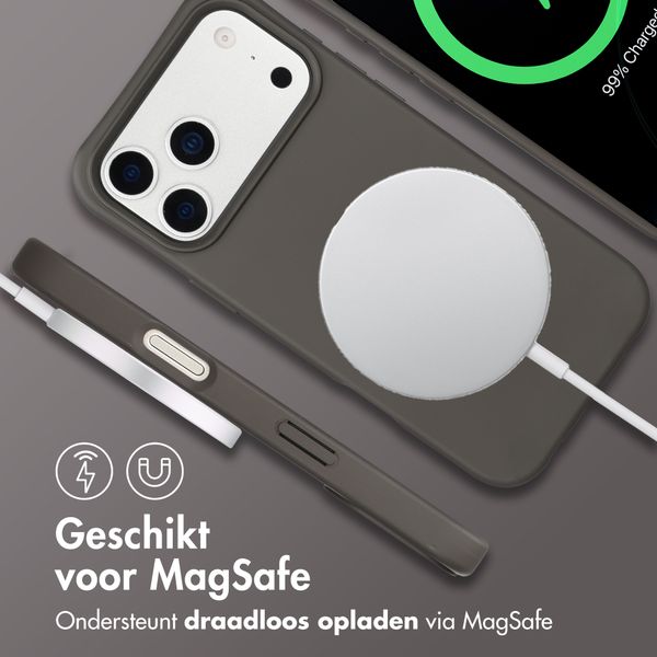 imoshion Color Backcover met afneembaar koord met MagSafe Apple iPhone 17 Pro Max - Black Coffee