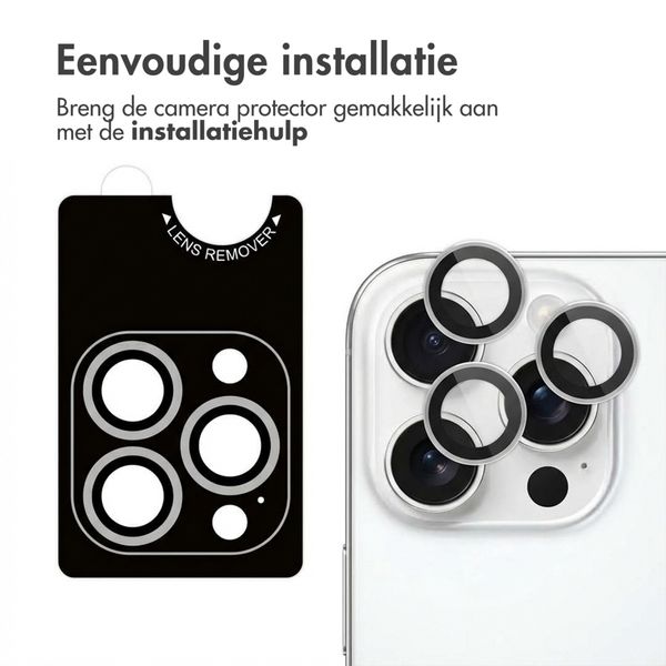 imoshion 2 Pack Camera lens protector Apple iPhone 16 Pro / 16 Pro Max - Wit / Titanium
