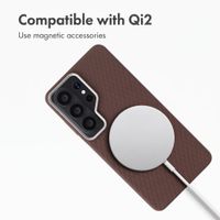 Accezz Mesh Back Cover with MagSafe Samsung Galaxy S26 Ultra - Brown