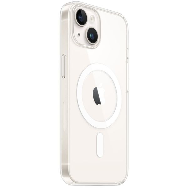 Apple Clearcase voor de Apple iPhone 14 + Apple MagSafe Draadloze Oplader 25W - 1 meter