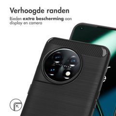 imoshion Brushed Backcover OnePlus 11 - Zwart