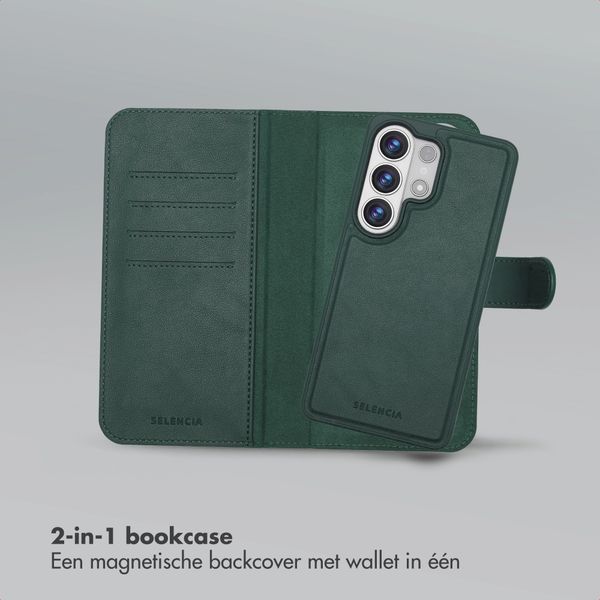 Selencia Olyn Uitneembare Bookcase met MagSafe Samsung Galaxy S26 Ultra - Groen