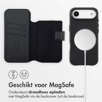 Accezz Leather Bookcase 2-in-1 met MagSafe Apple iPhone Air - Onyx Black