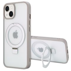 Accezz Ring Stand Backcover met MagSafe Apple iPhone 14 - Grijs