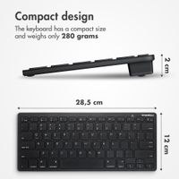 imoshion Wireless Bluetooth Keyboard - Wireless Keyboard - QWERTY - Black