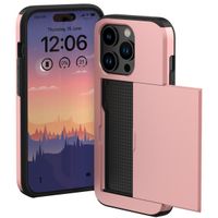 imoshion Backcover met pasjeshouder iPhone 15 Pro - Rosé Goud