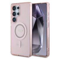 Guess MagSafe IML Rhinestones Case Samsung Galaxy S25 Ultra - Roze