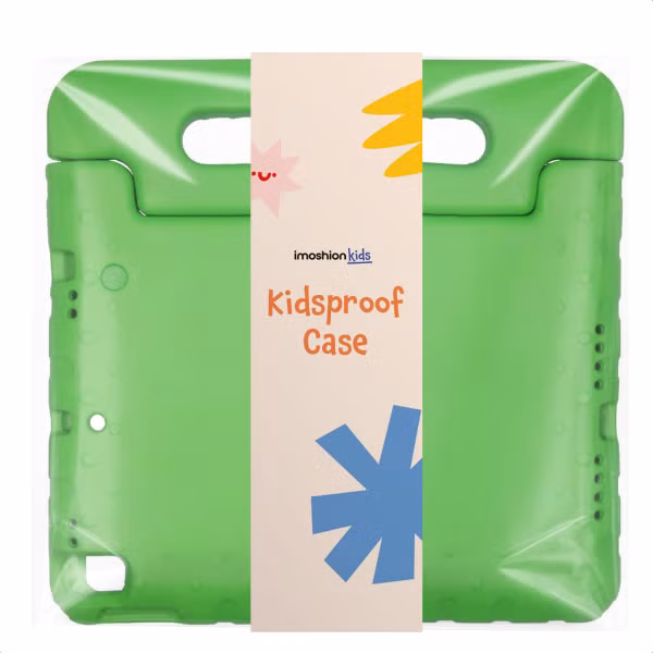 imoshion Kidsproof Backcover met handvat Apple iPad 11 (2025) 11 inch A16 / iPad 10 (2022) 10.9 inch - Groen