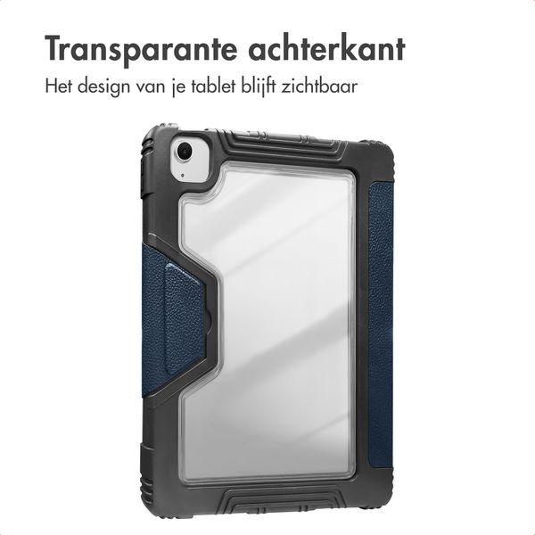 Accezz Rugged Trifold Bookcase Apple iPad Air 11 inch (2025) M3 / (2024) M2 / Air 5 (2022) / Air 4 (2020) - Donkerblauw