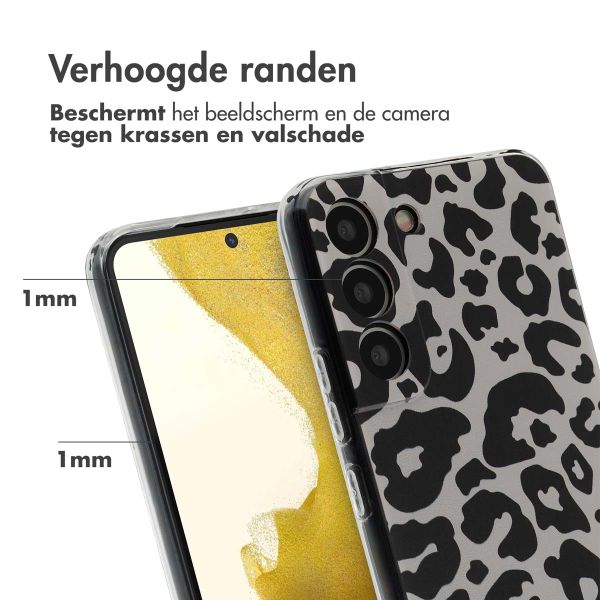 imoshion Design hoesje Samsung Galaxy S22 - Leopard Transparent