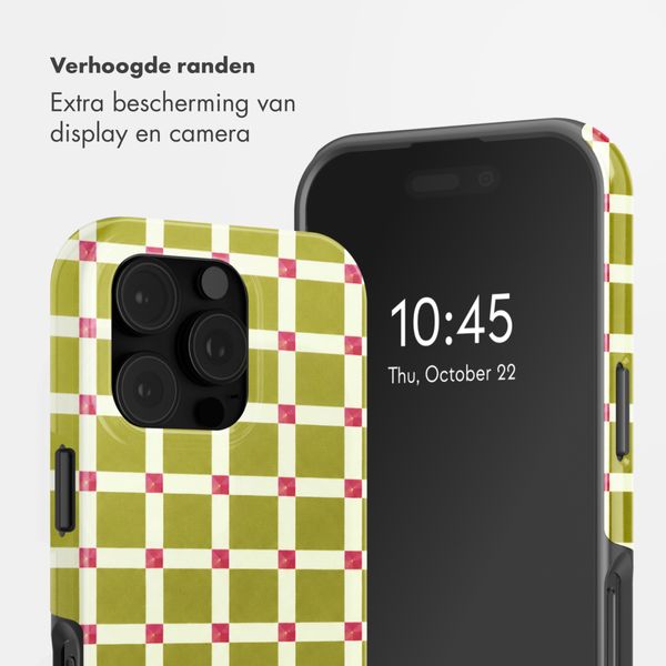 Selencia Vivid Backcover met MagSafe Apple iPhone 16 Pro Max - Check This Olive