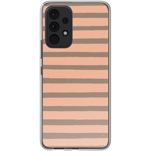 imoshion Design hoesje Samsung Galaxy A53 - Striped peach reverse