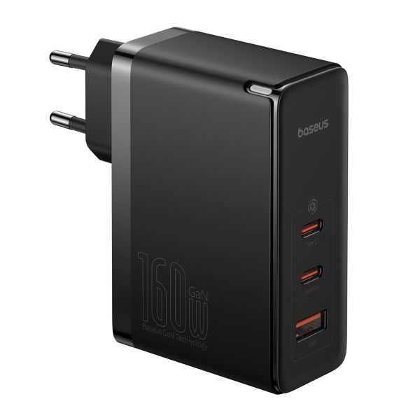 Baseus GaN5 Pro | Snellader - 2x USB-C + 1x USB-A - 160 watt