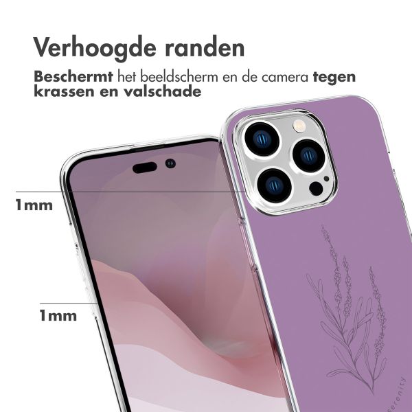 imoshion Design hoesje Apple iPhone 14 Pro - Floral Purple