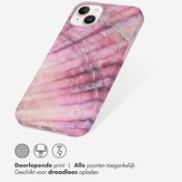 Selencia Aurora Fashion Backcover iPhone 14 Plus - Duurzaam hoesje - 100% gerecycled - Ocean Shell Purple