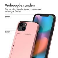 imoshion Backcover met pasjeshouder iPhone 14 - Rosé Goud