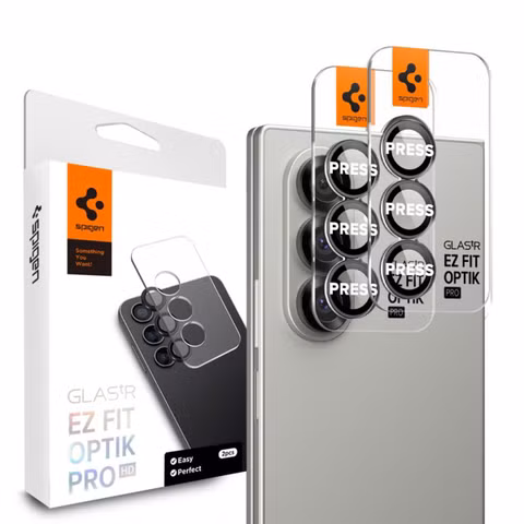 Spigen GLAStR EZ Fit Optik Pro Camera Protector 2 Pack Samsung Galaxy Z Fold 7 - Black