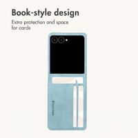 imoshion Luxury Bookcase Samsung Galaxy Z Flip 8 - Light Blue