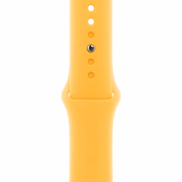 Apple Sport Band Apple Watch Series 1 t/m 9 / SE (38/40/41 mm) | Series 10 / 11 (42 mm) - Maat S/M - Sunshine